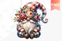 Floral Gnome Sublimation - Clipart PNG Bundle Product Image 9