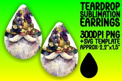 Tranquil Gnome Serenity: Sublimation Teardrop Tranquility Product Image 1