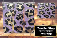Serene Safari: Leopard Print Tumbler Wraps - 20oz Product Image 1