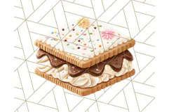 Summer Iced Cookie Clipart PNG, Cute Tropical Cookies Product Image 2