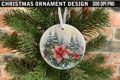 Christmas Ornament Sublimation PNG Design Product Image 1