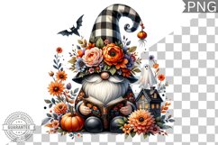 Halloween Gnome Sublimation - Clipart PNG Design Product Image 1