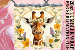 PRESENT OF LAUGHTER 20oz TUMBLER WRAP, Giraffe Product Image 1