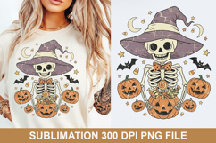 Halloween Skeleton Sublimation - Halloween PNG Design Product Image 1