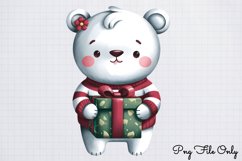 Woodland Christmas Watercolor Clipart PNG Product Image 1