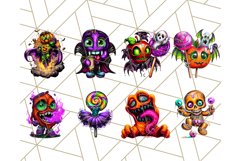 Haunted Treats Clipart PNG, Halloween Candy Art Product Image 6