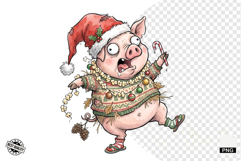 Whimsical Christmas In July Animals Clipart Product Image 1