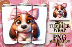 BREATHTAKING SUNSETS 20oz TUMBLER WRAP, 3D Dog Product Image 1