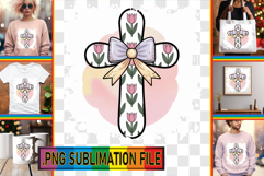 Watercolor Cute Spring Animals with Flowers Print Design Product Image 1