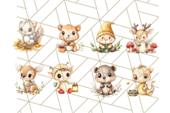 Woodland Nursery Baby Animals And Fantasy Forest PNG Clipart Product Image 2