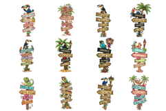 Summer Tropical Signspots Clipart Product Image 8