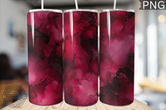 Burgundy Alcohol Ink Tumbler Wrap - High Quality 300 Dpi Product Image 1