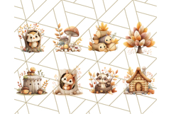 Woodland Forest Scene PNG Clipart, Fall Nature Elements Product Image 6