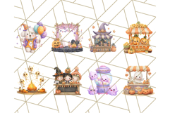 Creepy Carnival Halloween Clipart PNG with Hayride Art Product Image 2