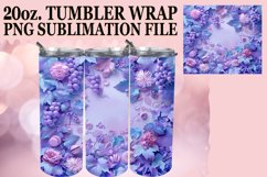 Blooming Flowers and Fruit Tumbler Wrap Product Image 1
