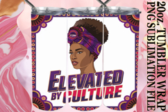 RADIANT EVENINGS 20oz TUMBLER WRAP, Black Woman Product Image 1