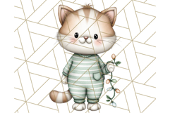 Christmas Pets in Pajamas Clipart PNG, Christmas Png Clipart Product Image 2