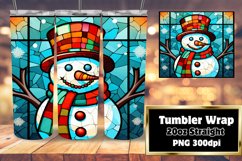 Winter Glasswork Tumbler Wrap: 20oz Product Image 1