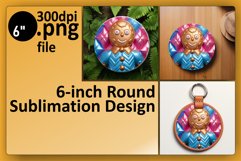 Sublimation 3D Inflated Puff Gingerbread Man Designs Product Image 1