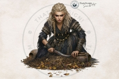 Mystic Alchemy Clipart - Gothic Witch Autumn Apothecary PNG Product Image 10