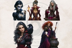 Mystic Alchemy Clipart - Gothic Witch Autumn Apothecary PNG Product Image 15