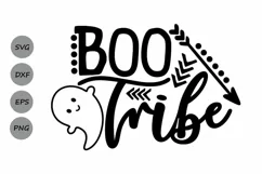 Boo Tribe Svg, Halloween Svg, Ghost Svg, Ghoul Svg. Product Image 1