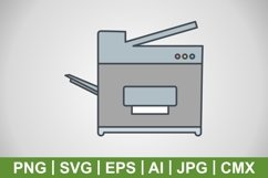 Vector Copy Machine Icon Product Image 1