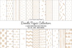 Neutral Doodle Seamless Digital Papers Product Image 1