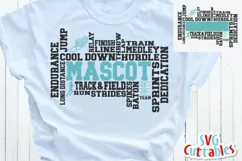Track SVG | Track and Field Word Art Template | Shirt Design Product Image 1