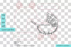 Boy Baby stats sign stand svg CUT FILE laser | Baby shower Product Image 2