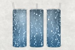 Sea Blues Glowing Glitter Tumbler Wrap Sublimation Product Image 1