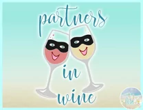 Partners In Wine Quote Saying SVG | Wine Glass SVG Product Image 3