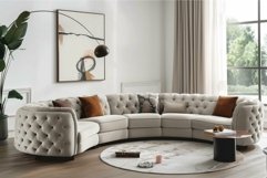 Elegant living room with modern sectional sofa Product Image 1