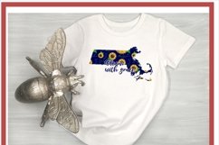 Massachusetts State Sunflower Sublimation Product Image 2