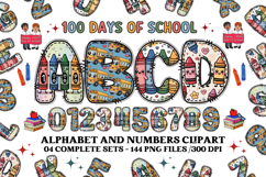 Back to School Alphabet png, letters doodle, school clipart Product Image 1