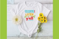 Second Grade y&#039;all SVG Cut File - Back to School SVG DXF EPS Product Image 3