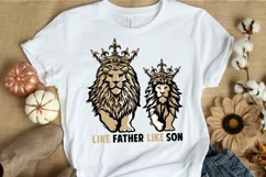 Fathers Day SVG PNG DXF EPS Like Father Like Son SVG Files Product Image 7