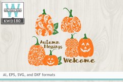 Autumn SVG - Decorative Pumpkins Product Image 1