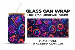 Colorful Art Glass Can Wrap Product Image 1