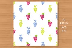 Grape. 6 Seamless patterns. Product Image 6