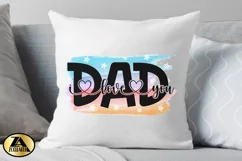 Dad Sublimation PNG Fathers Day Quote Watercolor T-shirt Mug Product Image 2
