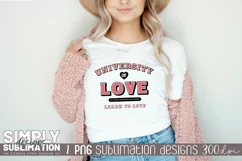 University of Love Sublimation Design| Png | Valentines Product Image 2