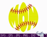 Softball Mom | Sports Svg Design Cut File Product Image 2