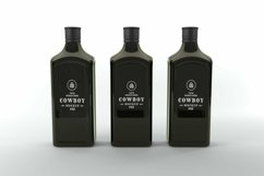 Cowboy Three Bottle Mockup Product Image 1