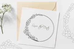 Floral wreath SVG, PNG. Hand drawn doodle flowers Product Image 3