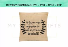 Margaritas As For Me And My House We Will Serve Tacos SVG Product Image 2