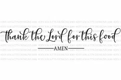 Thank The Lord For This Food Amen - Farmhouse Sign SVG Product Image 2