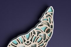 Animal laser cut file - Wolf Mandala Product Image 9