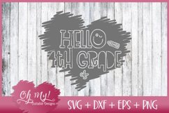 Hello 4th grade - SVG DXF EPS PNG Product Image 3