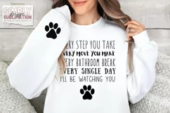 I’ll Be Watching You Dog Paw Design Duo | Png | Svg Product Image 2
